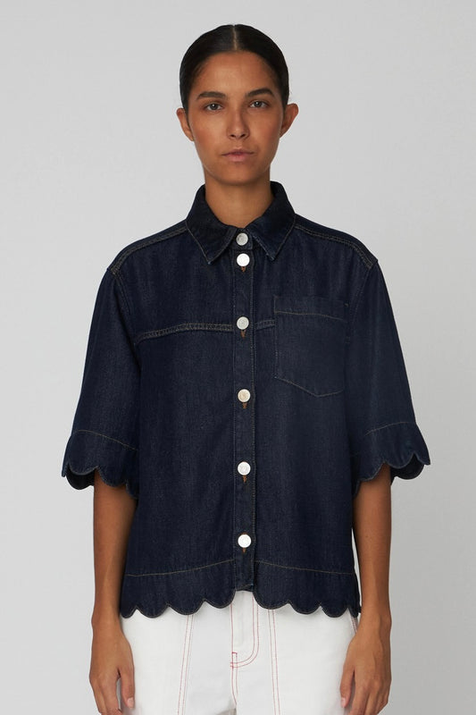 BLUE DENIM SHIRT | DENIM BLUE