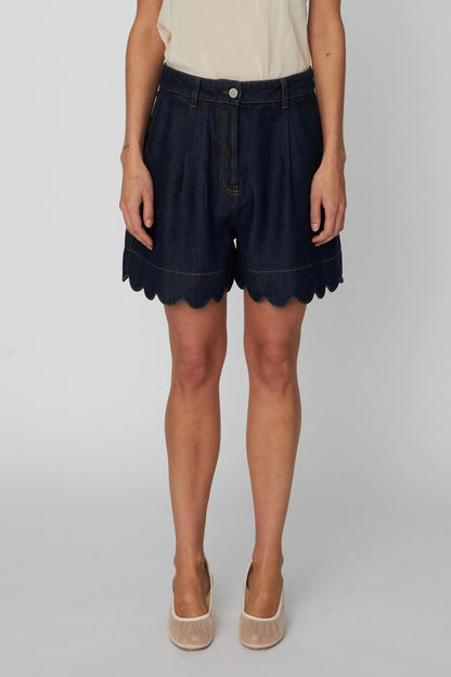 BLUE DENIM SHORTS | DENIM BLUE