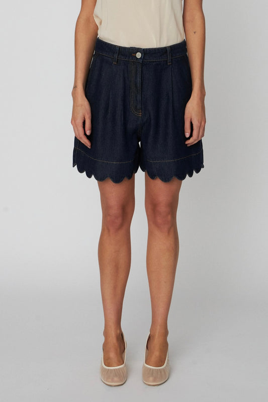 BLUE DENIM SHORTS | DENIM BLUE
