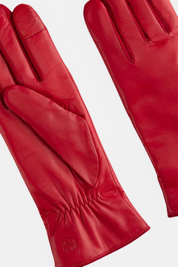 LEATHER GLOVES | RED