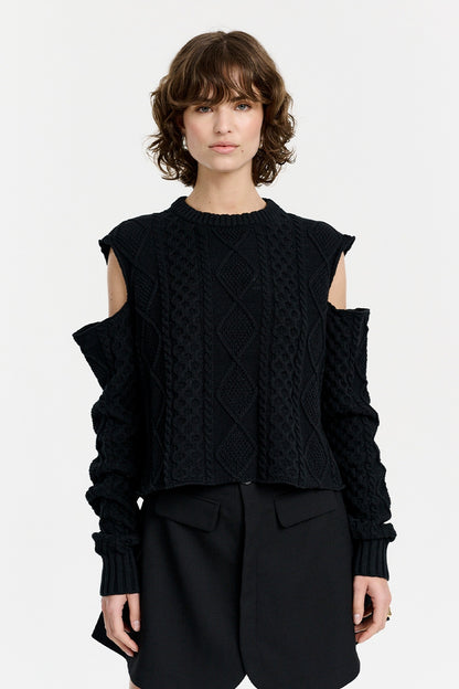 HARPER KNIT SWEATER | BLACK