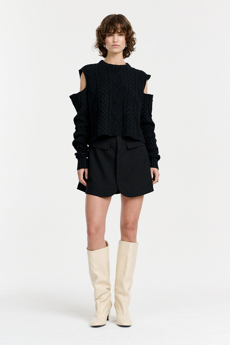 HARPER KNIT SWEATER | BLACK