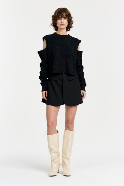HARPER KNIT SWEATER | BLACK