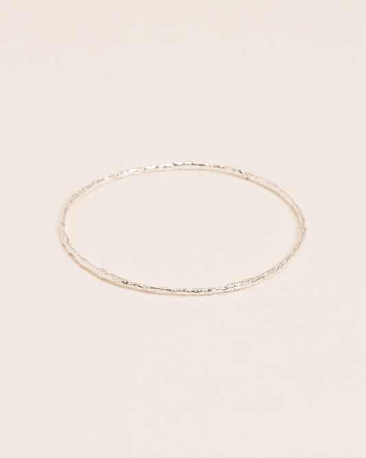 ORGANIC BANGLE BRACELET | SILVER