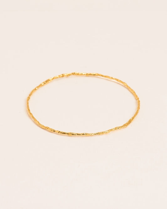 ORGANIC BANGLE BRACELET | GOLD