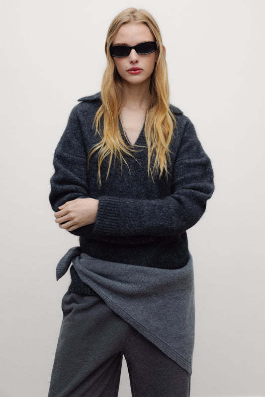 dark grey melange / XS