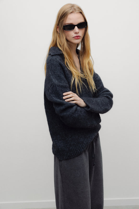 dark grey melange / XS