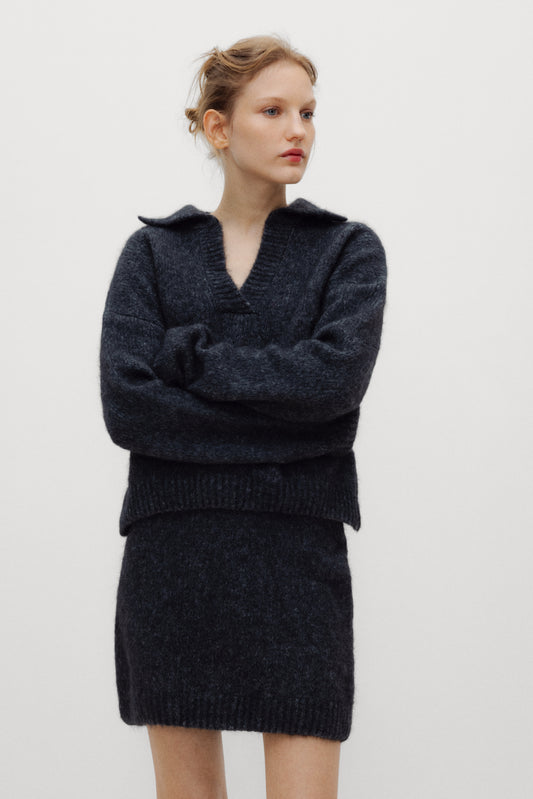dark grey melange / XS