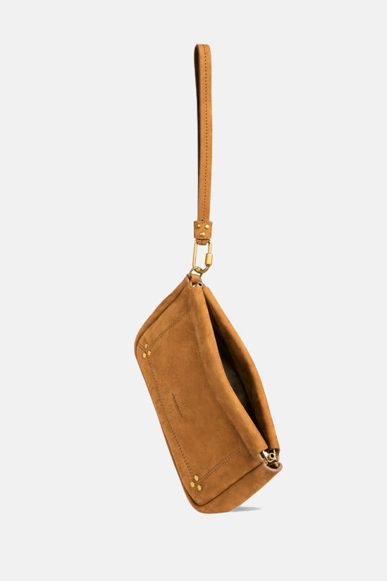 LEATHER CLUTCH | CAMEL