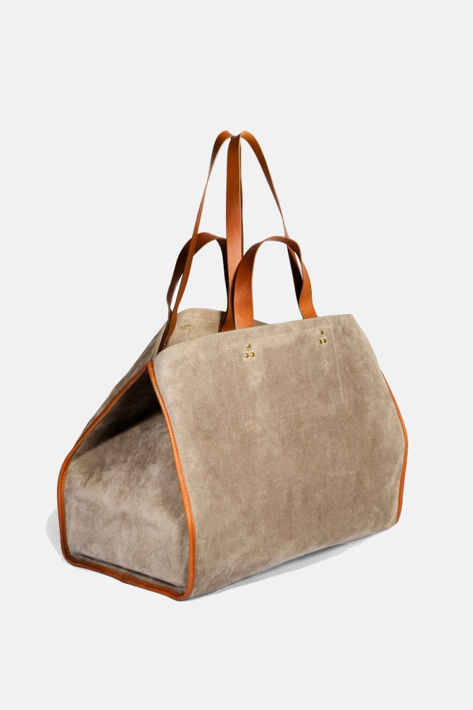 SUEDE LARGE SHOPPER | TAUPE