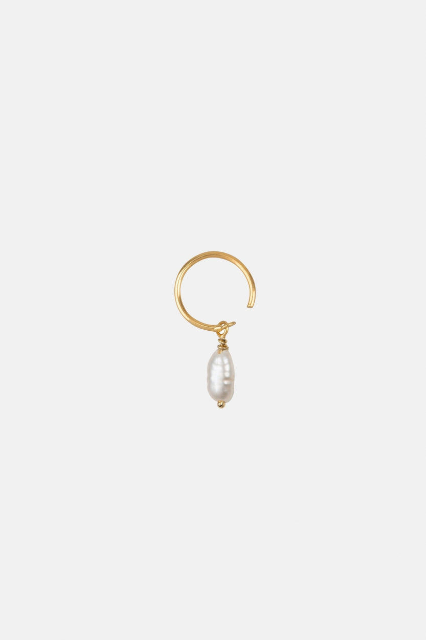 ONE PEARL RING EARRING | GOLD